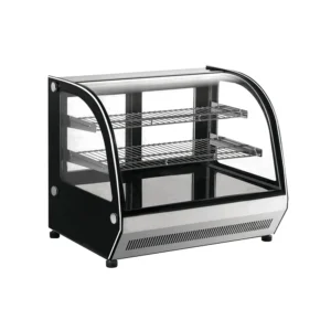 Vitrina Refrigerada Exhibidora de Cristal Curvo 90 Kg.
