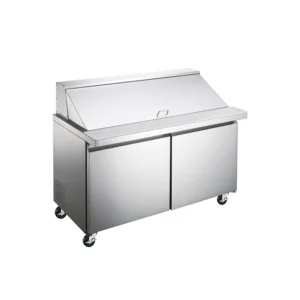Mesa de Preparación para Ensaladas 2 Puertas Sólidas