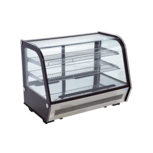 Vitrina de Exhibicion Refrigerada de Cristal Curvo 0 a 12 °C
