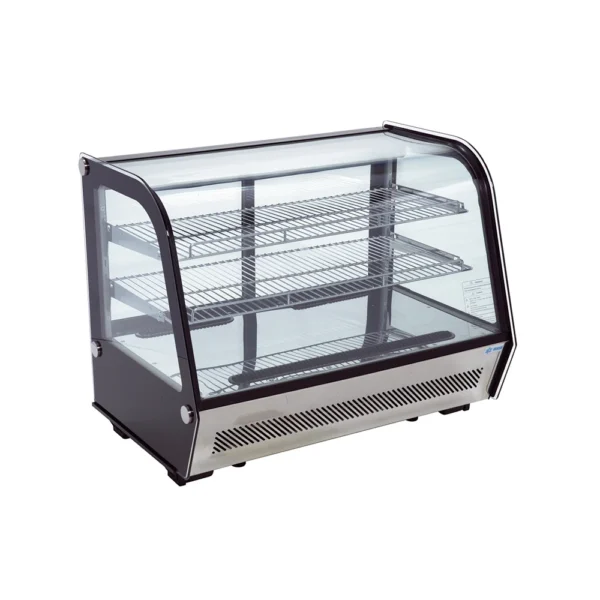 Vitrina de Exhibicion Refrigerada de Cristal Curvo 0 a 12 °C
