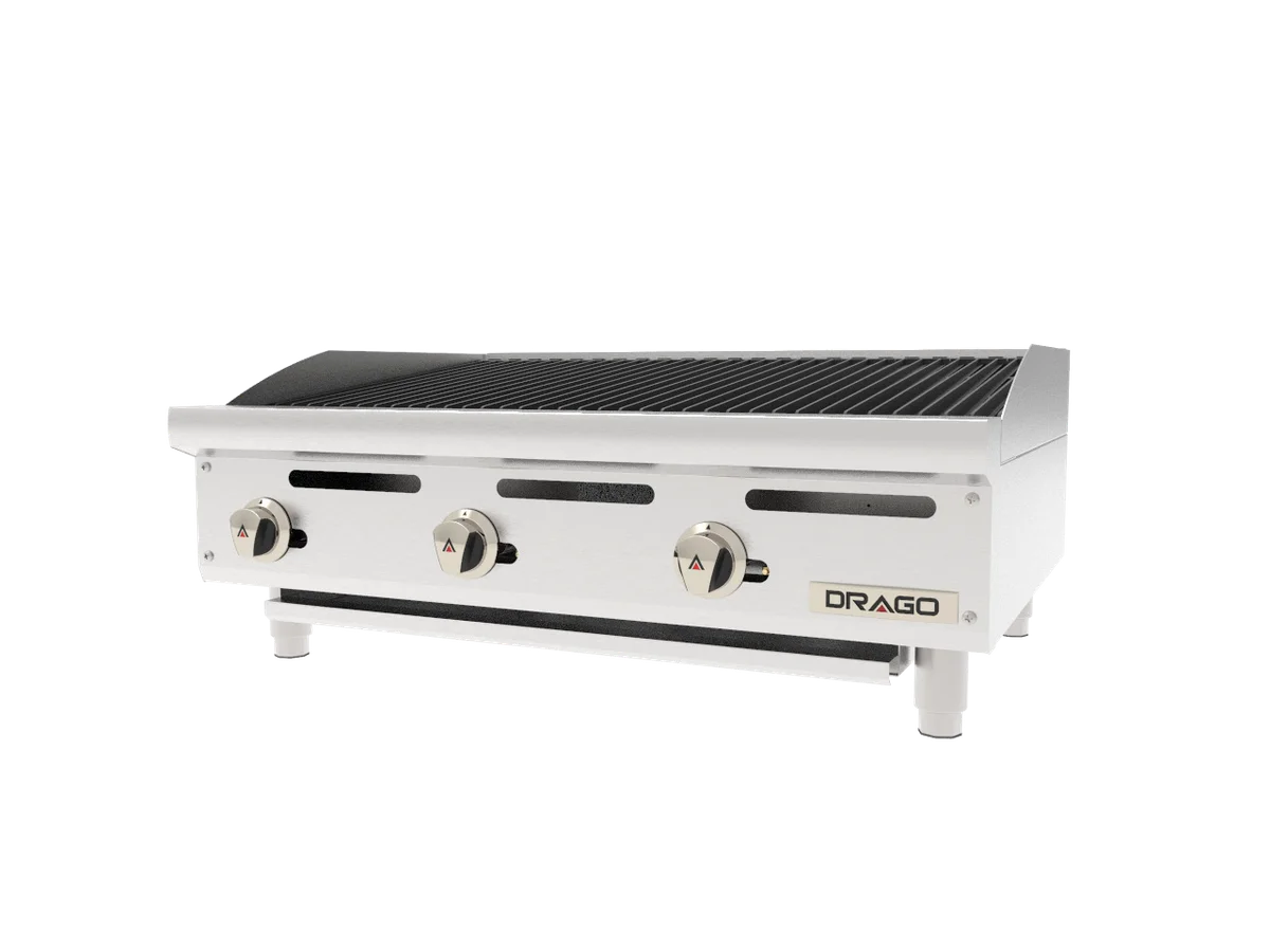 Asador radiante a gas 3 quemadores AG-3R