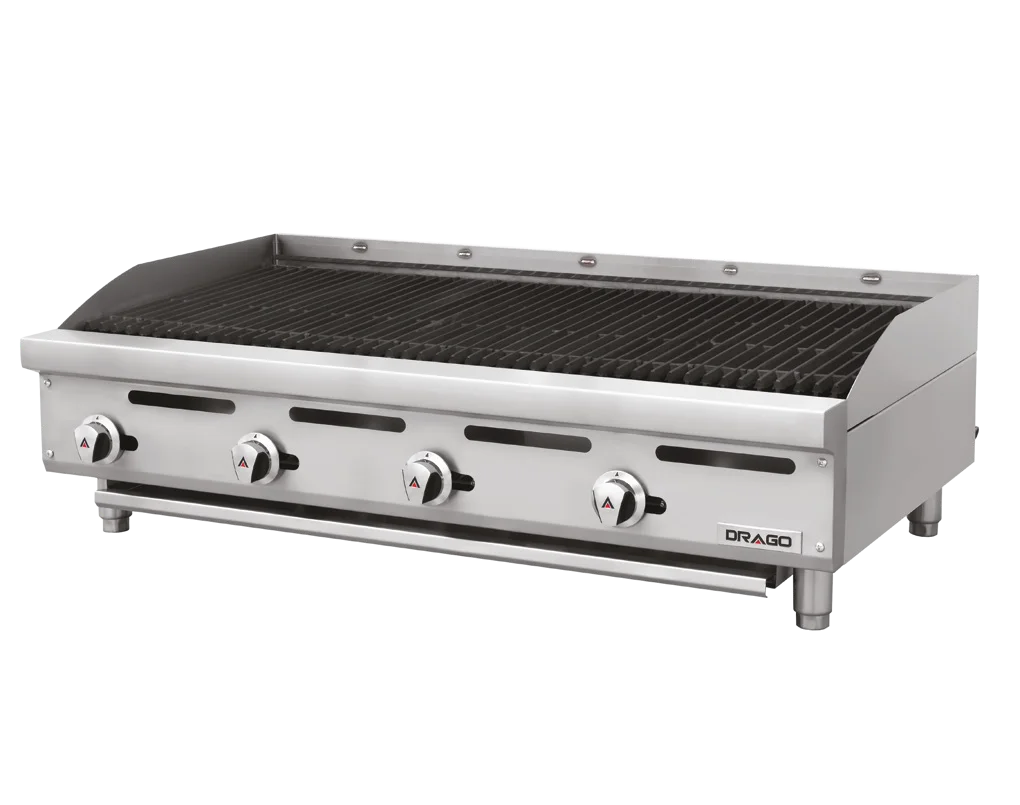 Asador radiante a gas 4 quemadores AG-4R