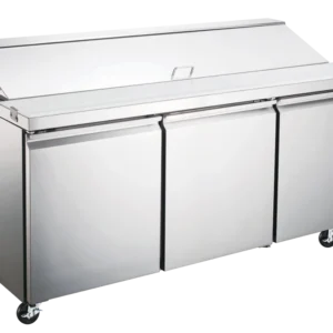 Mesa para ensaladas 3 puertas ME-3P-SS-01 19 pies