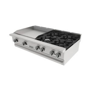 Combinado parrilla y plancha 4 quemadores CG-40PD gpa-420-Ve