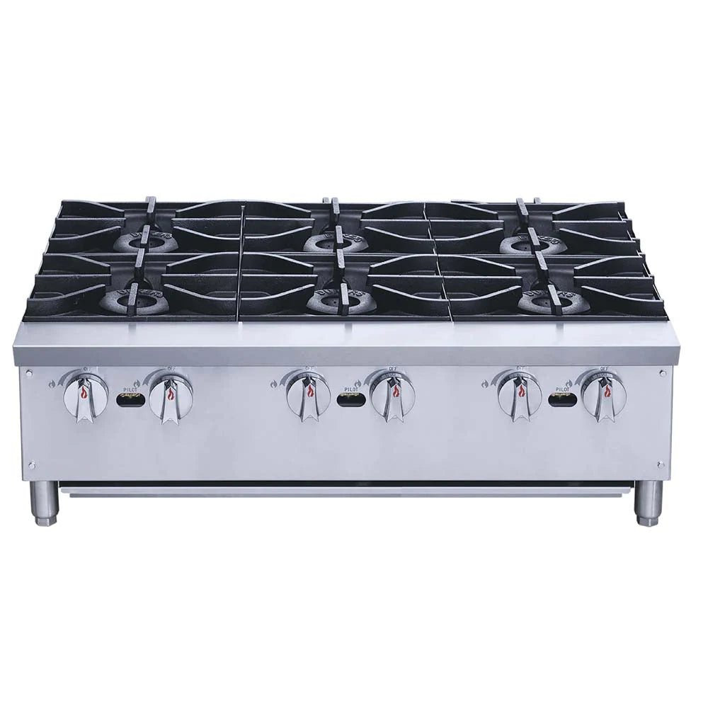 XRB-6-MG | PARRILLA COMERCIAL A GAS DE 6 QUEMADORES