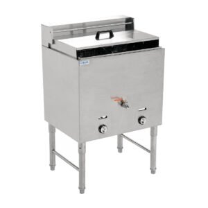 MIGSA Freidora a gas un tanque dos canastilla 28 l — HGF-74