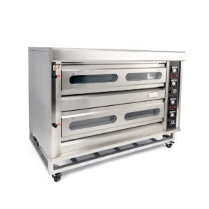 MIGSA Horno a gas de 2 secciones para 6 charolas — HGO-26