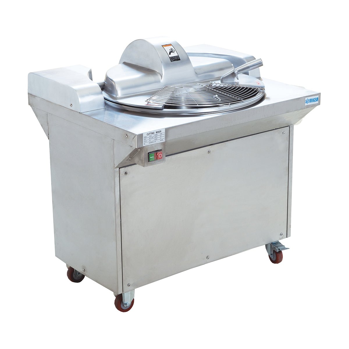 MIGSA Máquina cortadora mezcladora de alimentos con base sobre piso — HLQ-20