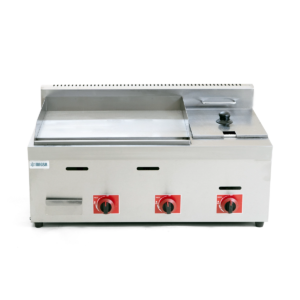 MIGSA Plancha grill lisa con freidora a gas — PFM-85