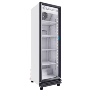 Metalfrío RB100 Refrigerador Vertical Full Glass Door 1 Puerta Cristal 10 Pies Cúbicos