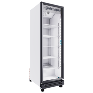 Metalfrío RB410 Refrigerador Vertical Full Glass Door 1 Puerta Cristal 17 Pies Cúbicos