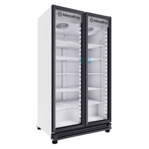 Metalfrío RB680 Refrigerador Vertical Full Glass Door 2 Puertas Cristal 38 Pies Cúbicos